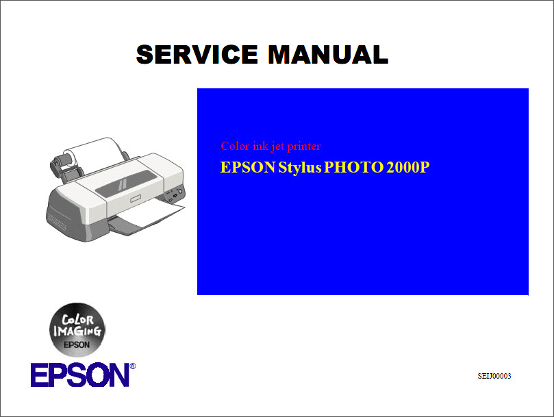 EPSON 2000P Service Manual-1 EPSON 2000P Service Manual-1